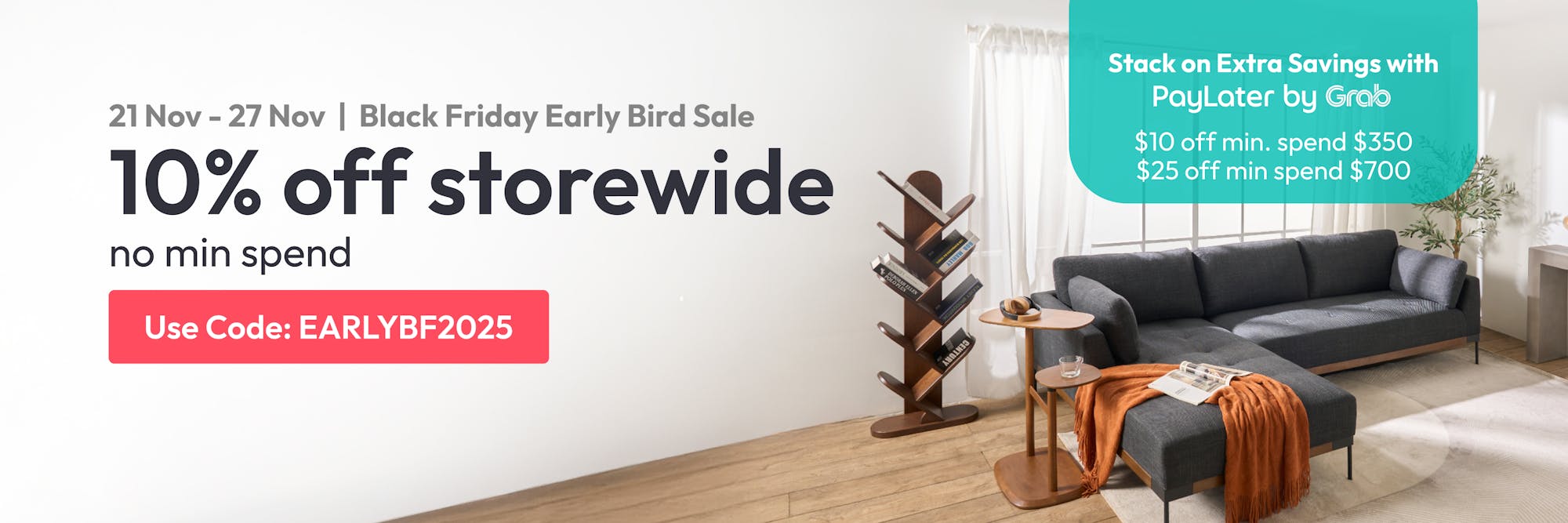 10% off storewide with no min spend