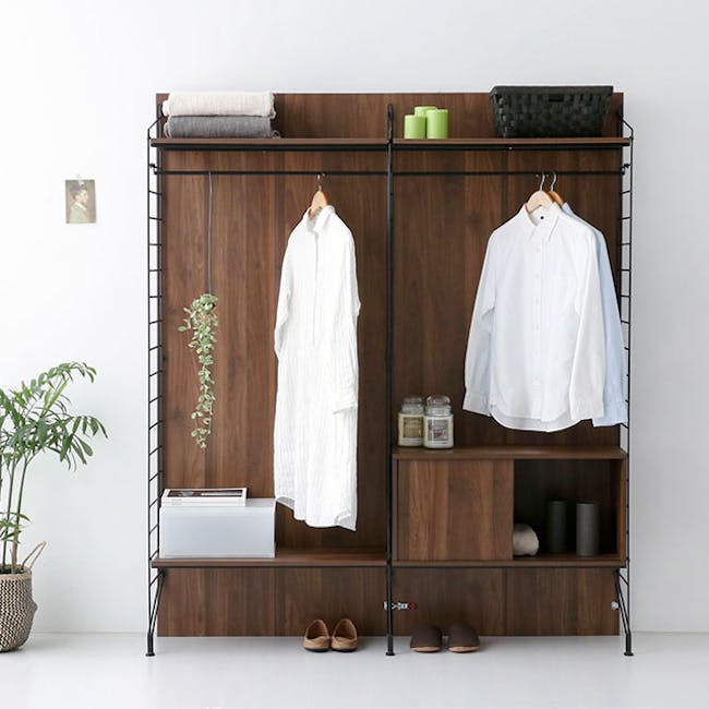 Ezbo Open Wardrobe with Shelves - 4