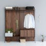 Ezbo Open Wardrobe with Shelves - 12