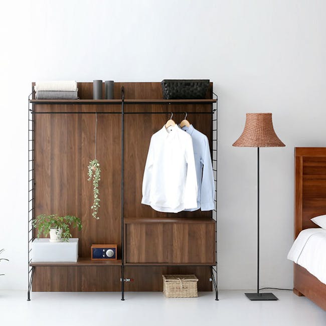 Ezbo Open Wardrobe with Shelves - 1