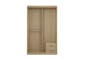 Lorren Sliding Door Wardrobe 2 with Mirror - Herringbone Oak - 8