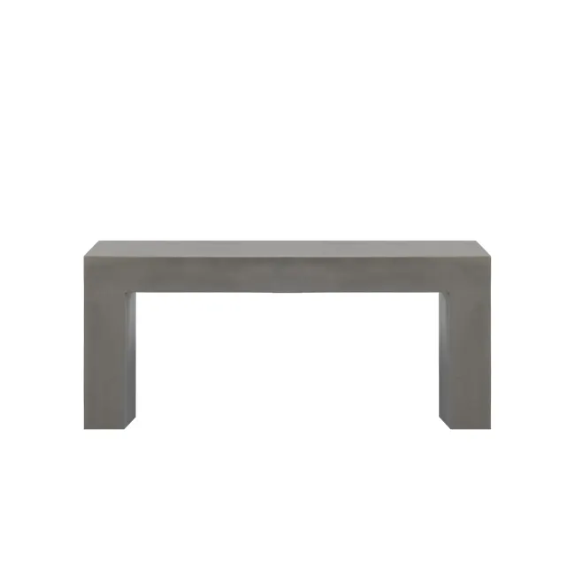 Ryland Concrete Bench 1m - 3 - Modern minimalist concrete table, clean lines, neutral gray finish, industrial design