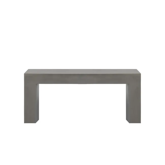 Ryland Concrete Bench 1m - 3 - Modern minimalist concrete table, clean lines, neutral gray finish, industrial design