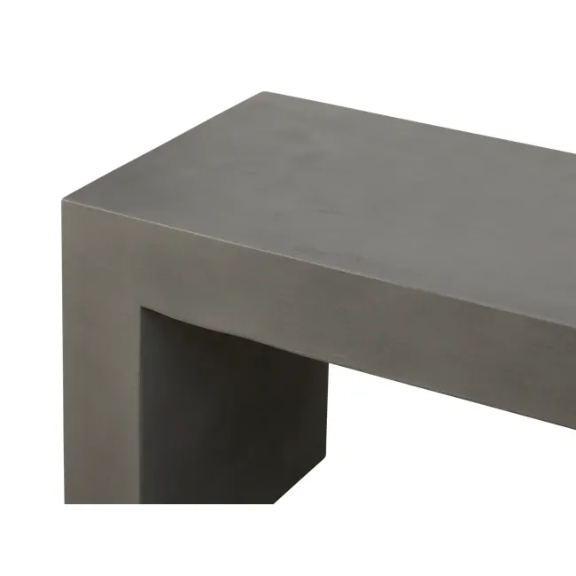 Ryland Concrete Bench 1m - 5 - Modern concrete table, minimalist design, sleek surface, industrial aesthetic, gray concrete