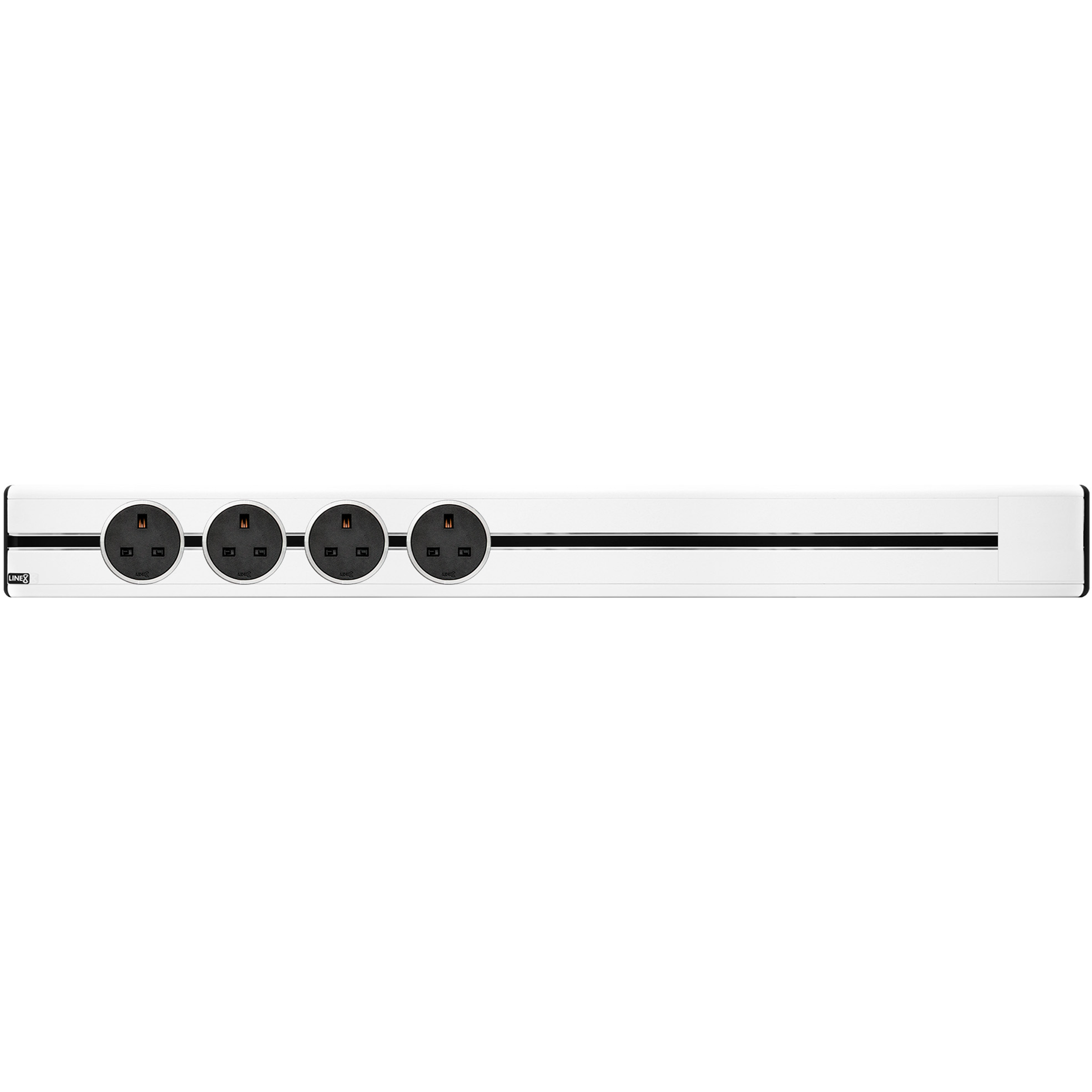 Line8 Power Track 800mm + 4 Adaptors Bundle - Pearl White