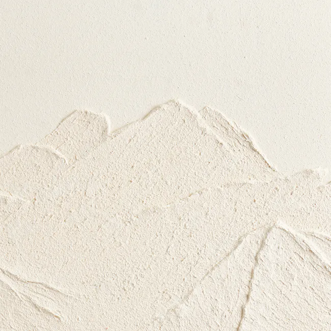 Ivory Mountainscape 3D Textured Painting 60 x 80 cm - 3 - Mosaic, textured, natural, rustic, weathered, aged, vintage