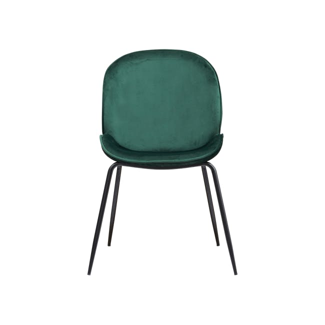 Lennon Dining Chair - Pine Green (Velvet) - 2