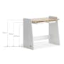 Natty Adjustable Study Desk 0.9m - White, Almond - 6