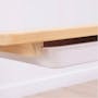 Natty Adjustable Study Desk 0.9m - White, Almond - 3