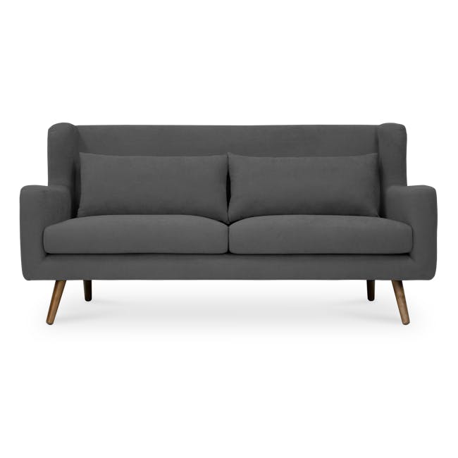 Luke 3 Seater Sofa with Luke Armchair - Onyx Grey - 1