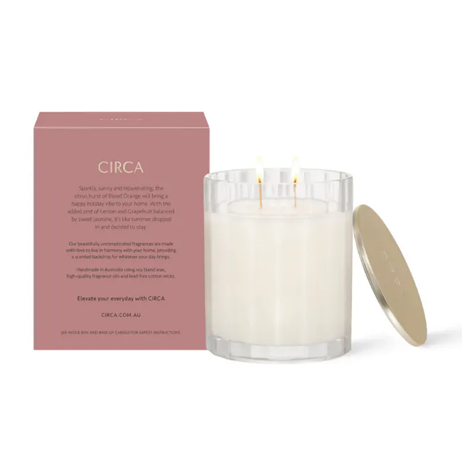 Circa Soy Candle 350g - Blood Orange - 4 - Sparkling, sunny and rejuvenating, the citrus burst of Blood Orange will bring a
