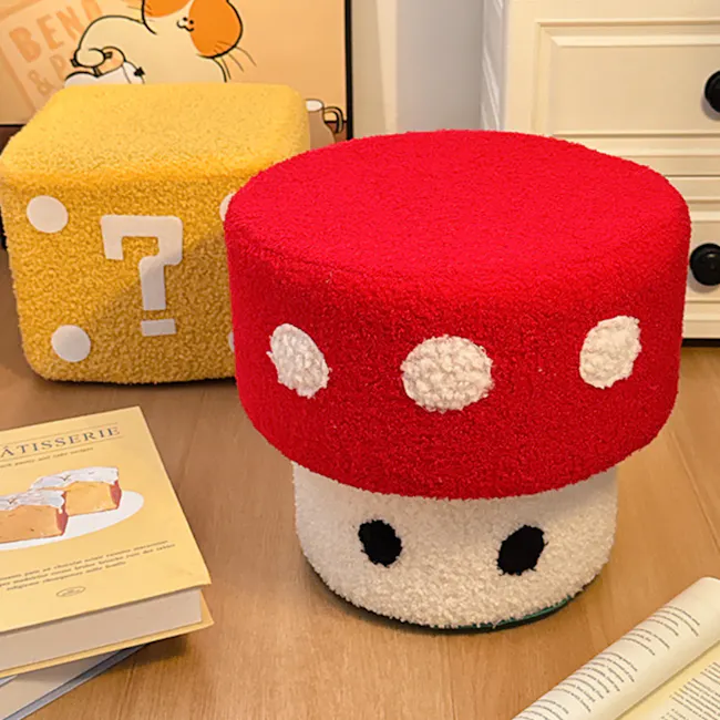 (As-is) Super Mushroom Pouf Stool - 3 - 8