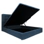 ESSENTIALS Single Headboard Storage Bed - Denim (Fabric) - 3