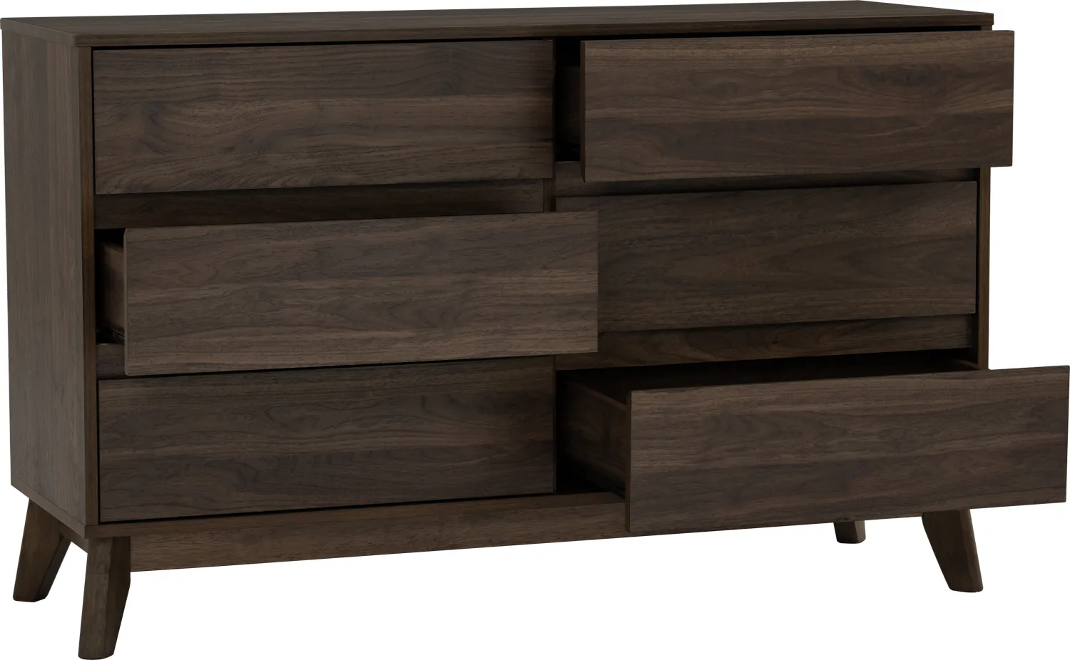 Herschel 6 Drawer Chest 1.2m - Walnut - 7