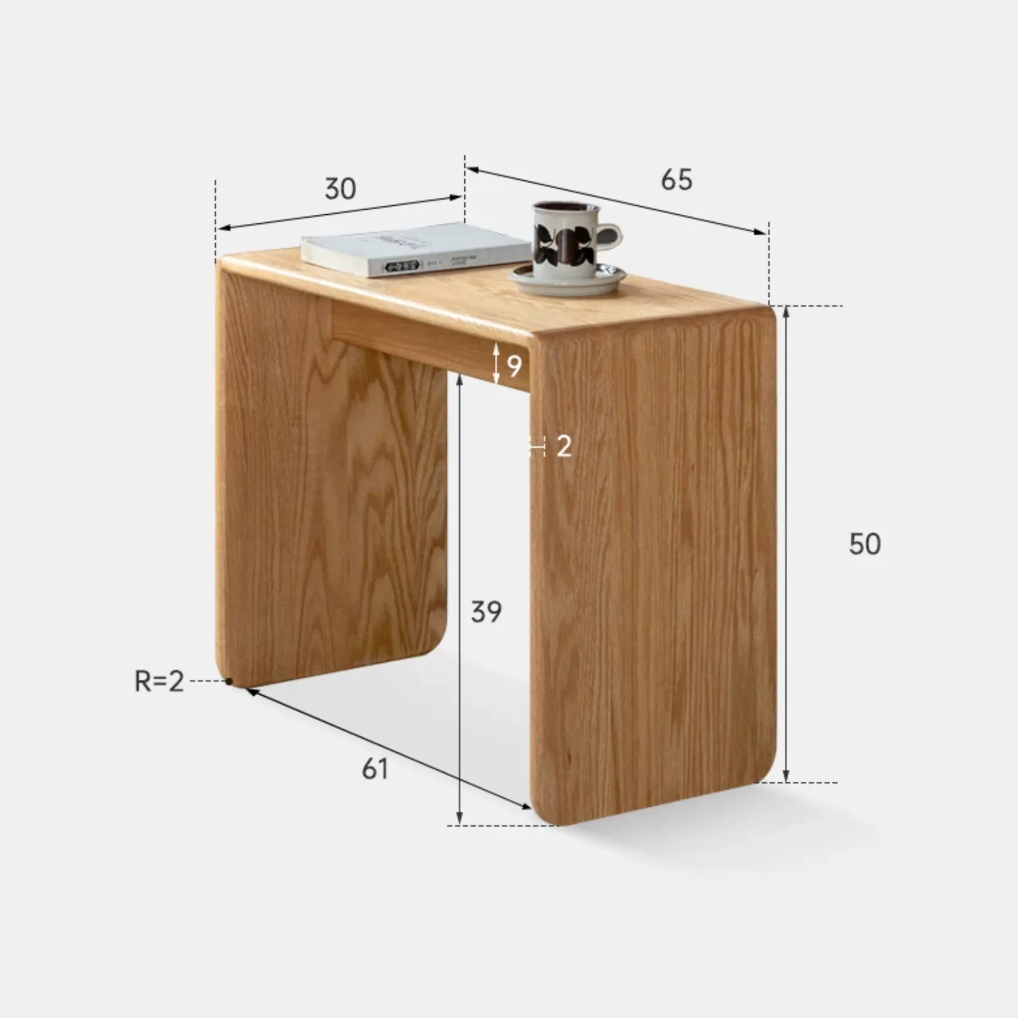 June Carry Side Coffee Table - Walnut - 10
