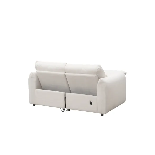 Leighton 2 Seater Power Recliner Sofa - Pearl River (Scratch Resistant Fabric) - Zero Wall - 8