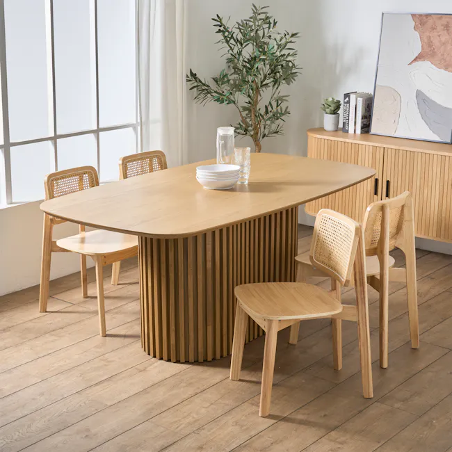 Arine Rattan Dining Chair - Natural - 4