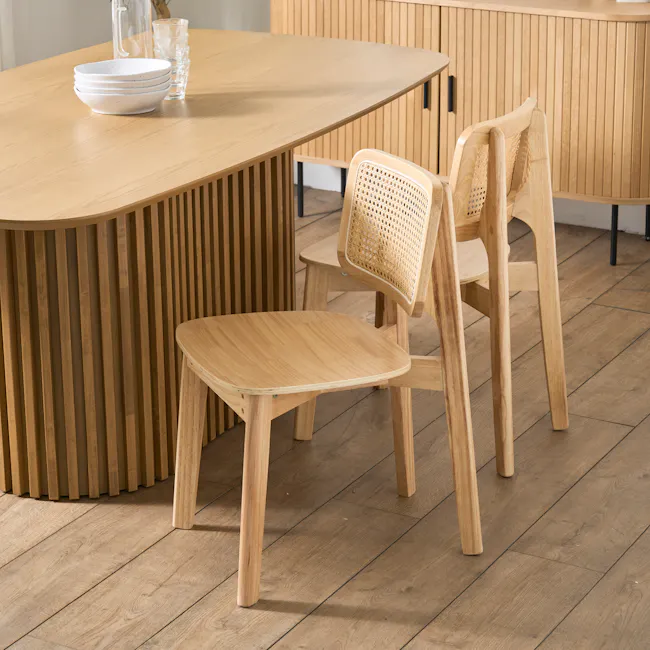 Arine Rattan Dining Chair - Natural - 2
