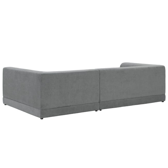 Abby L-Shaped Lounge Sofa - Stone - 3