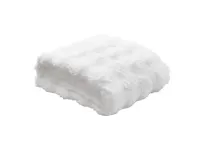 Jaclyn Luxe Plush Throw Blanket in White (2 sizes)