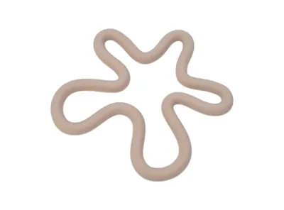 Abby Silicone Coaster - Taupe