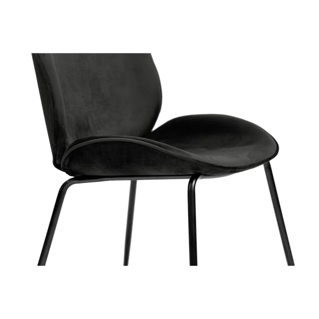 Lennon Dining Chair - Black (Velvet) - 4