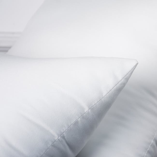 Dainie Textured Puffed Grid Lumbar Cushion - Black - 9 - White pillow, soft texture, smooth surface, minimalist design