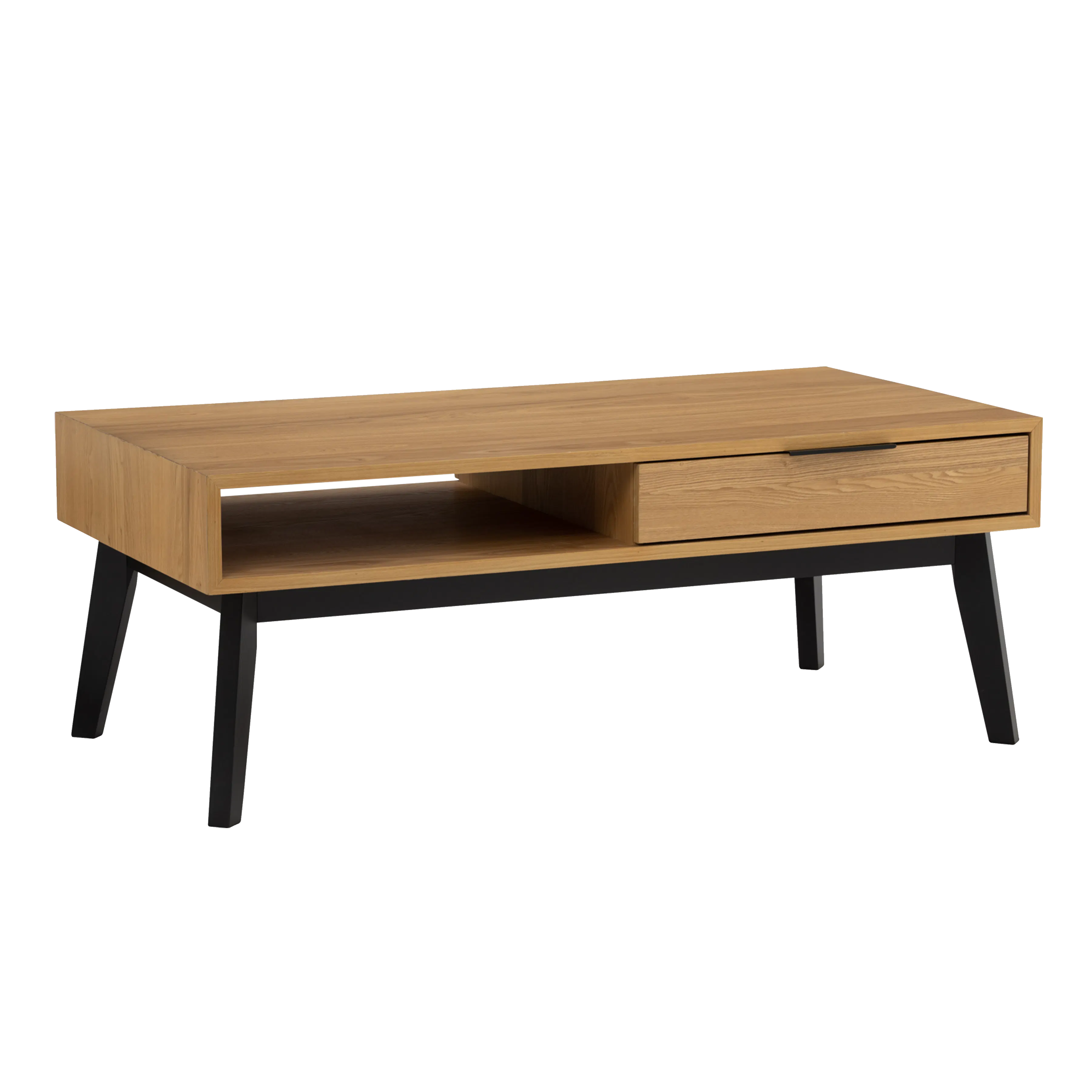 (As-is) Malton Single Drawer Coffee Table - Oak - 1 - 9