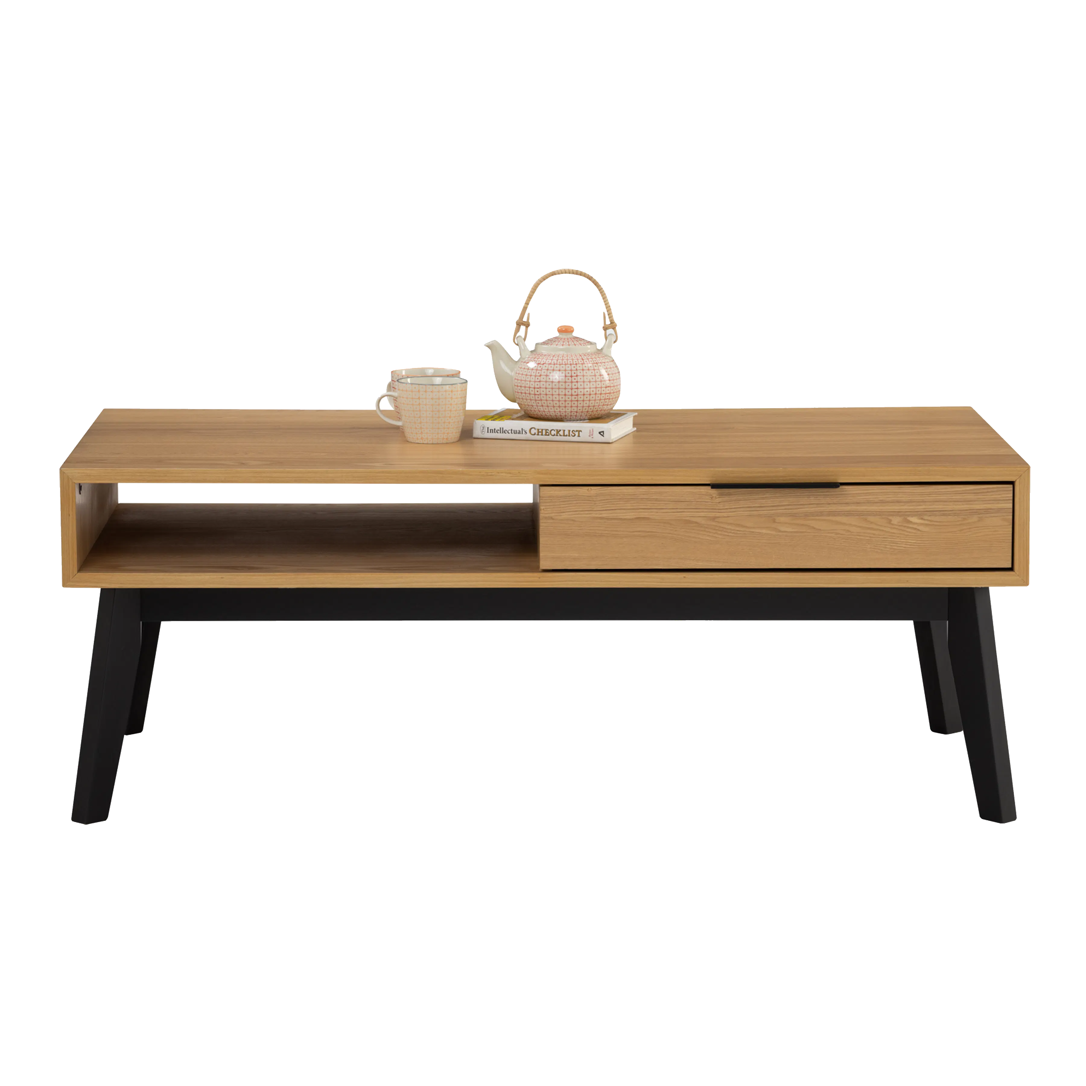 (As-is) Malton Single Drawer Coffee Table - Oak - 1 - 11