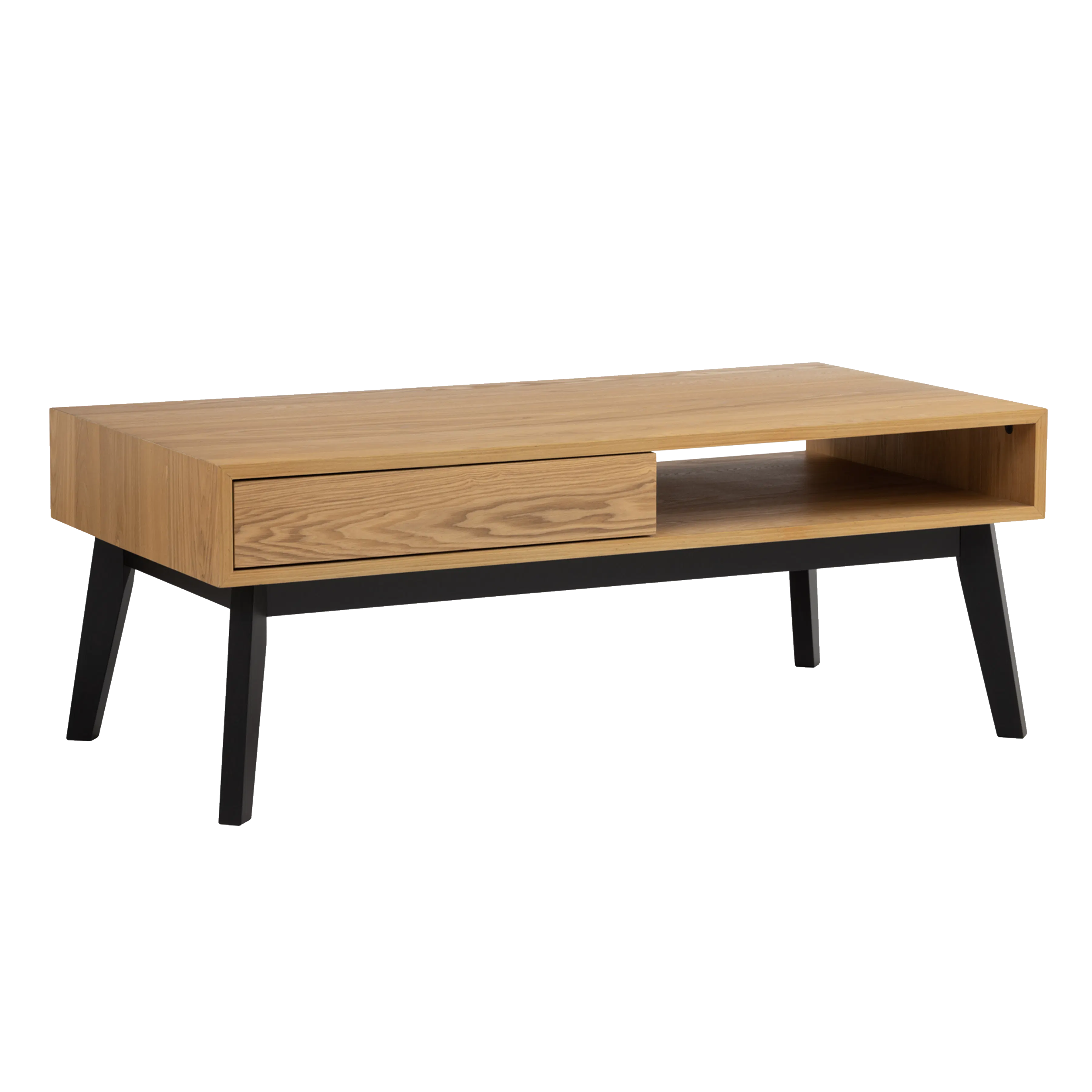 (As-is) Malton Single Drawer Coffee Table - Oak - 1 - 12