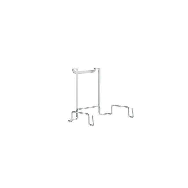 Metaltex Plastic Bag Holder - Silver - 1 - Wire rack, minimalist design, metal construction, slim profile, adjustable