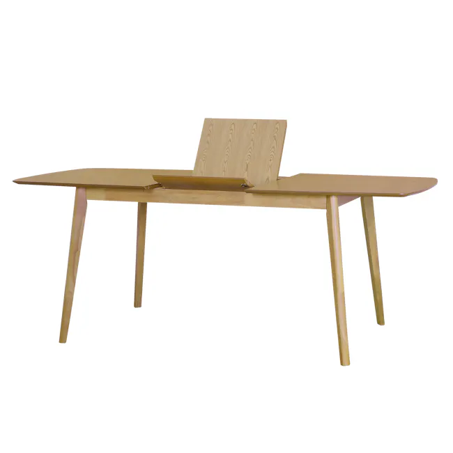 Harold Extendable Dining Table 1.2m-1.5m with 4 Macy Chairs in Natural, Dim Grey - 6
