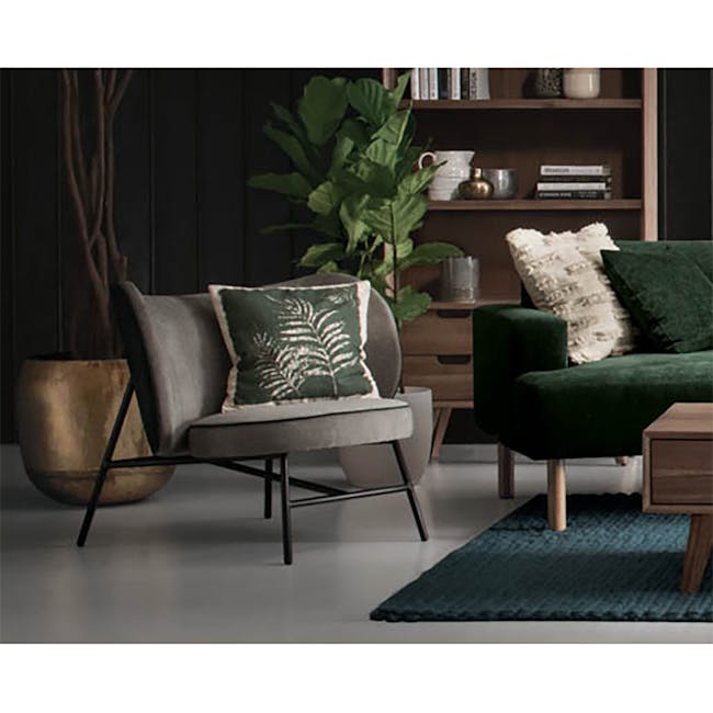 Avenir Lounge Chair - Dark Green, Grey - 2