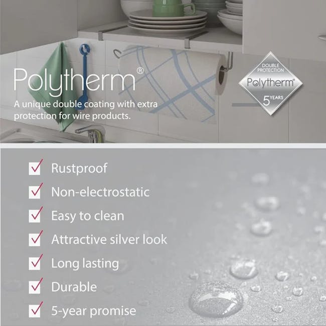 Metaltex Double Hook - Black - 4 - Rustproof, Non-electrostatic, Easy to clean, Attractive silver look, Long lasting