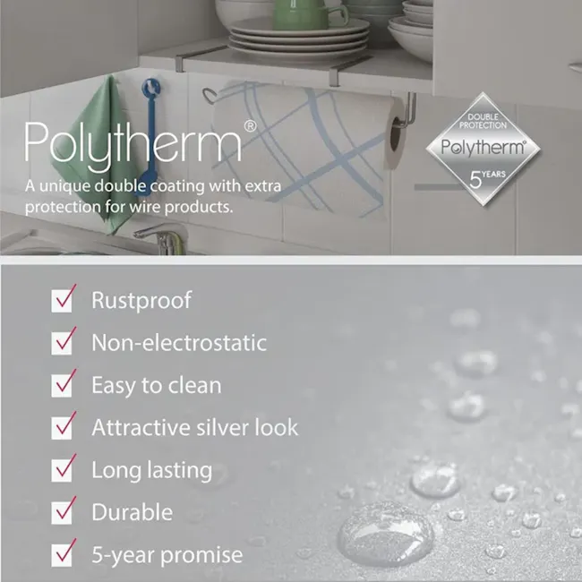 Metaltex Double Hook - Black - 4 - Rustproof, Non-electrostatic, Easy to clean, Attractive silver look, Long lasting