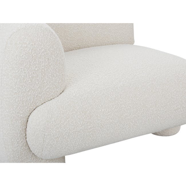 Evelyn 3 Seater Sofa - White - 1