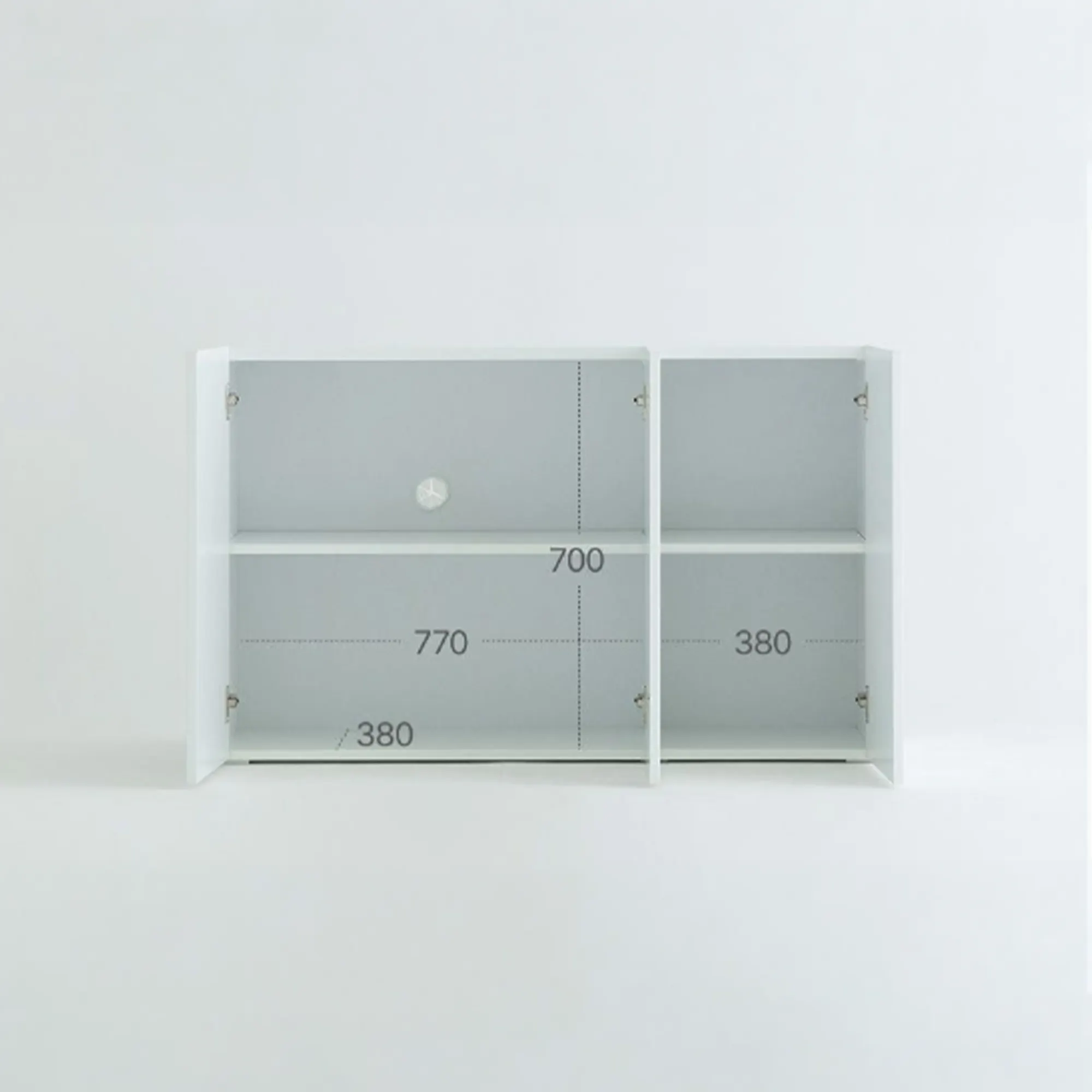 Moni Storage Cabinet with 3-Tier Shelf 1.2m - Black - 17