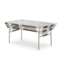Beckett Coffee Table - White, Taupe - 0