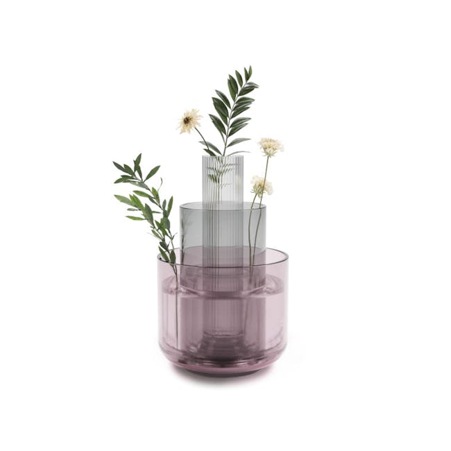 Layla Glass Vase Set (Set of 3) - 0