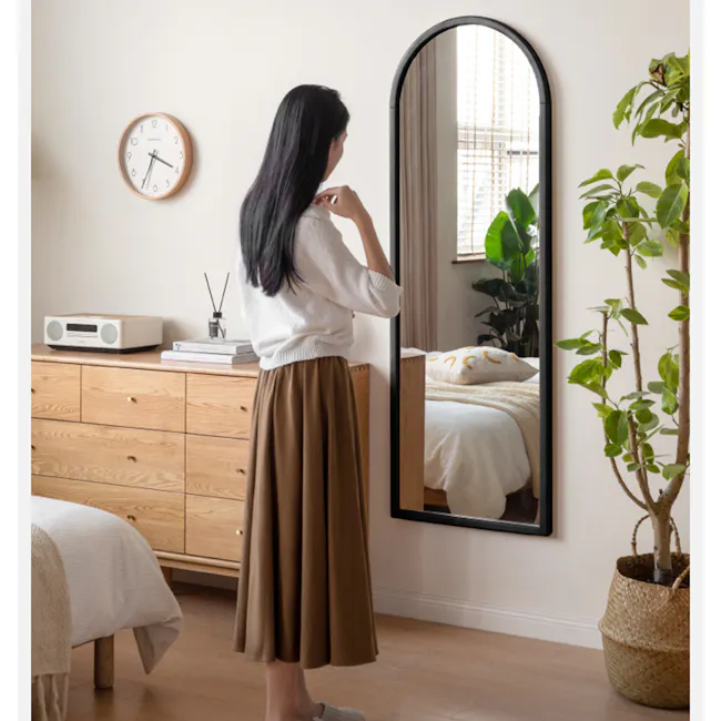 Donnie Standing Wall Mirror - Black (2 Sizes) - 2