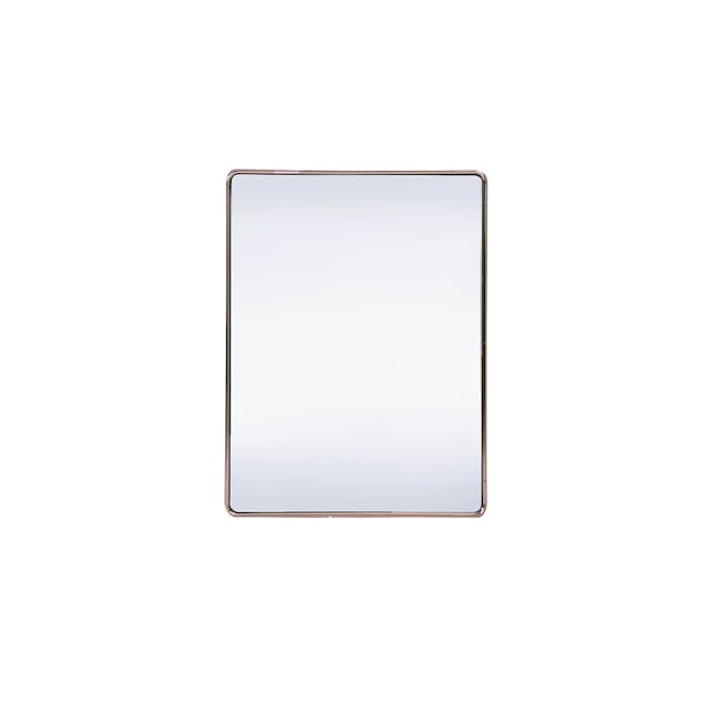 Cyrus Half Length Mirror 36 x 48 cm Copper Vanity Mirrors by