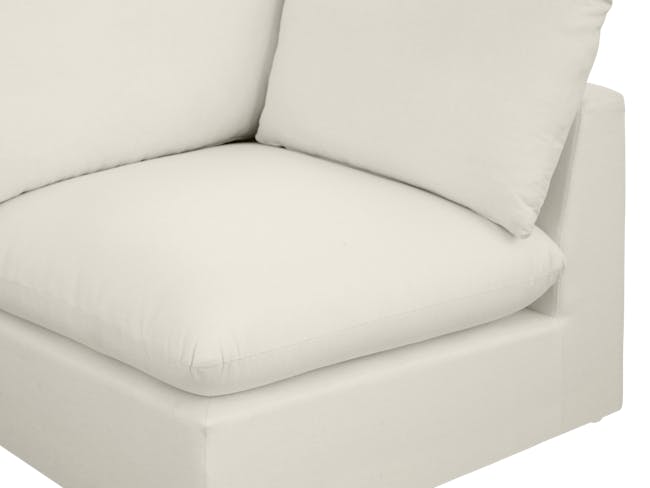 Russell Large Corner Sofa - Oat (Eco Clean Fabric) - 33