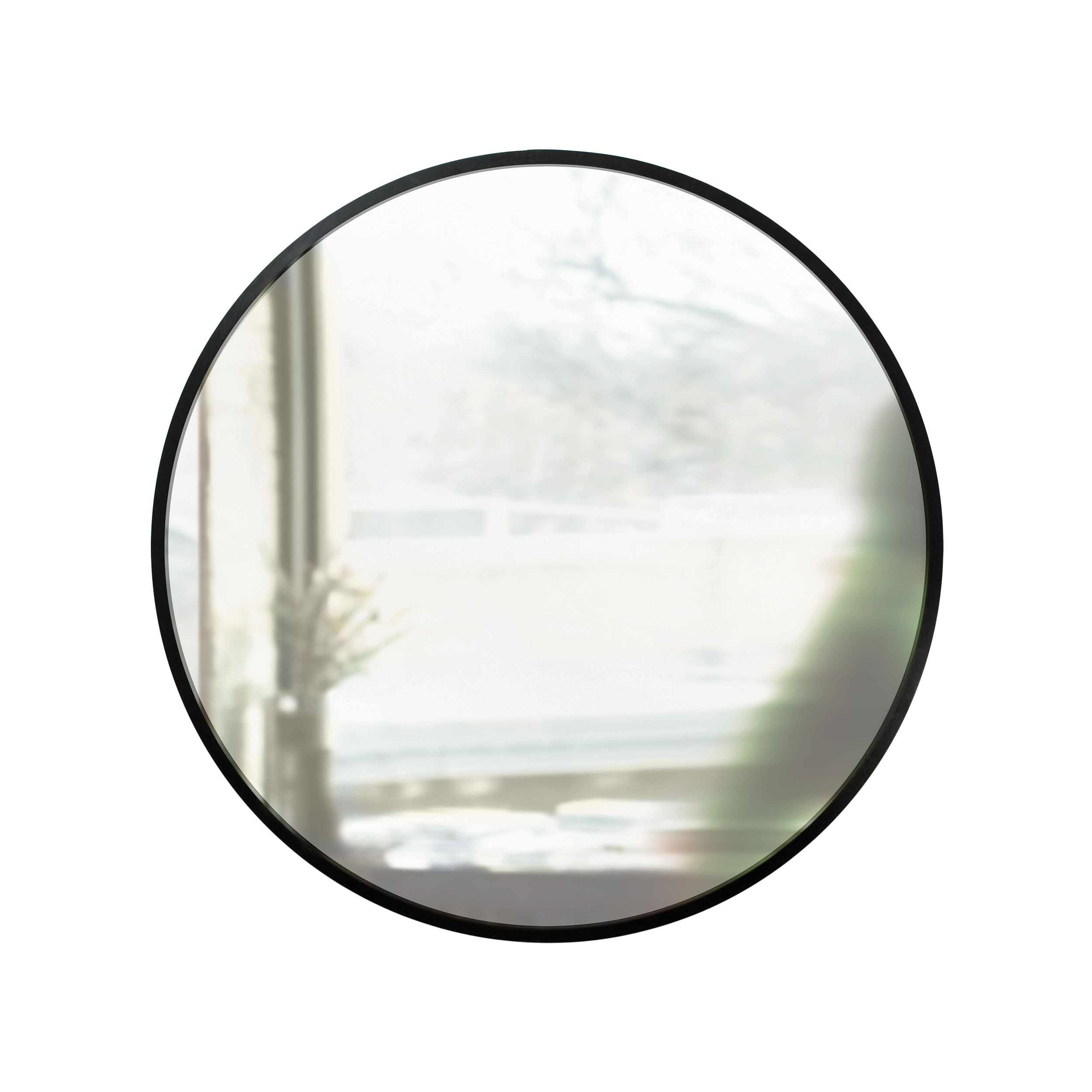 Hub Round Mirror 91 cm - Black