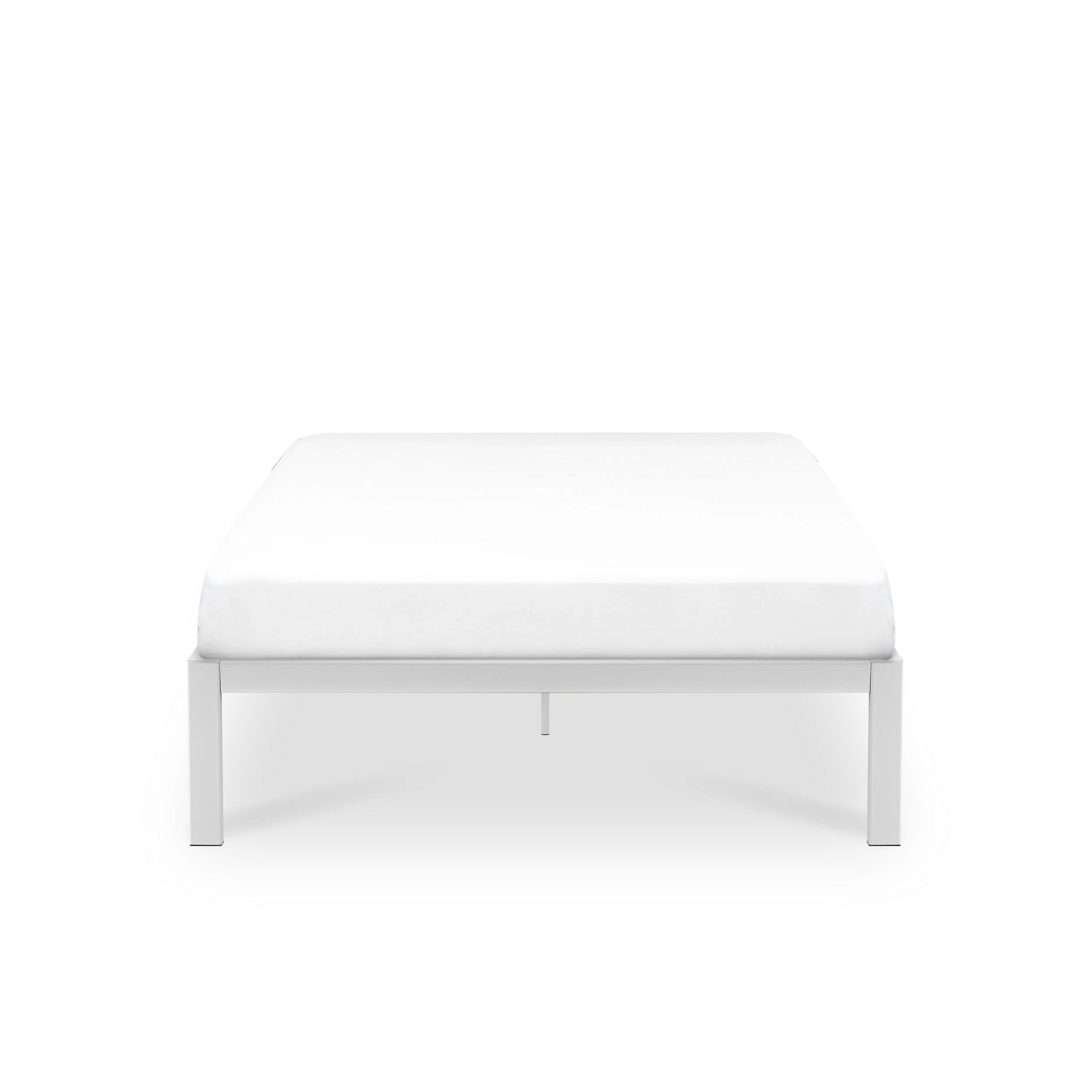 (As-is) Yves Super Single Metal Divan Bed - White - 2