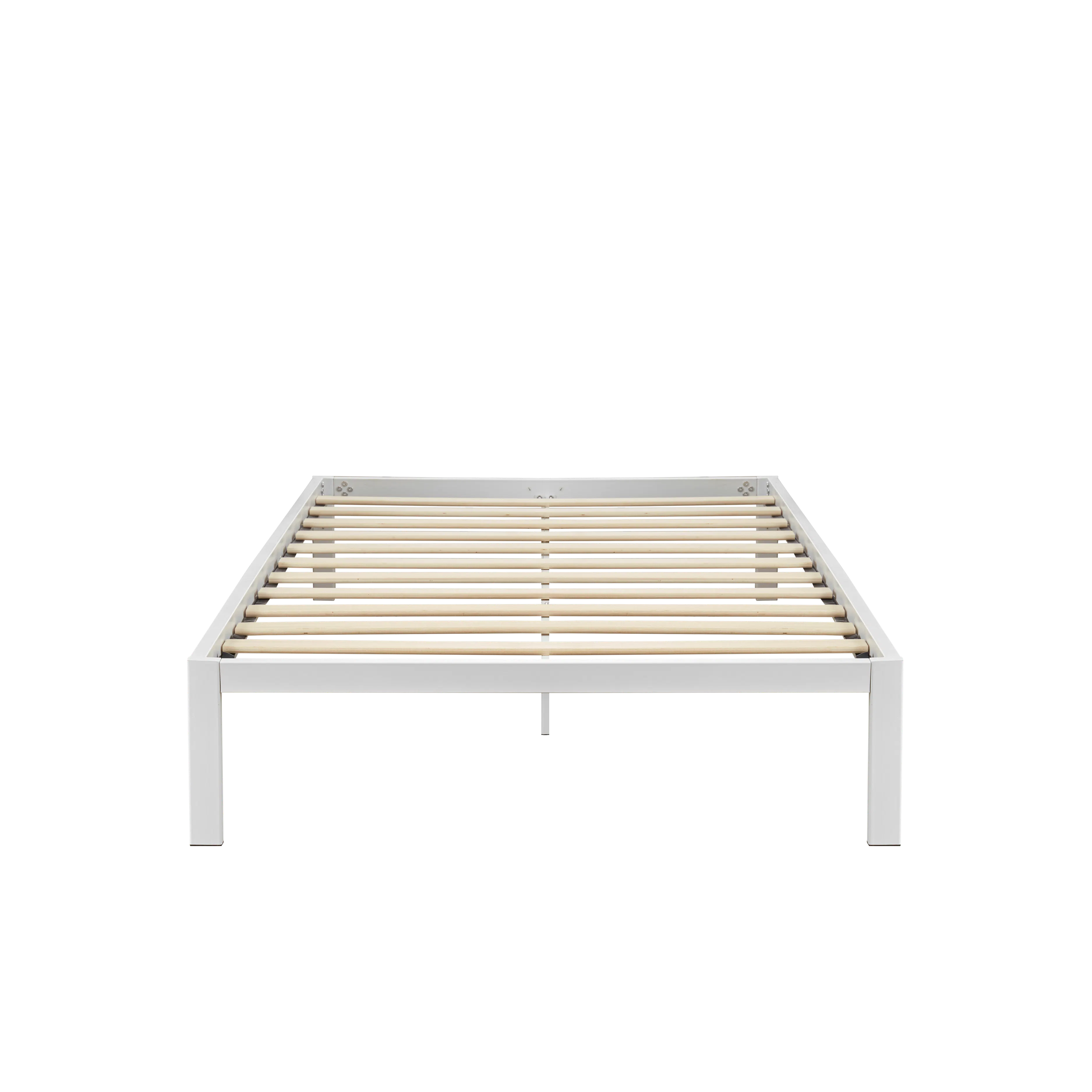 (As-is) Yves Super Single Metal Divan Bed - White - 2 - 10