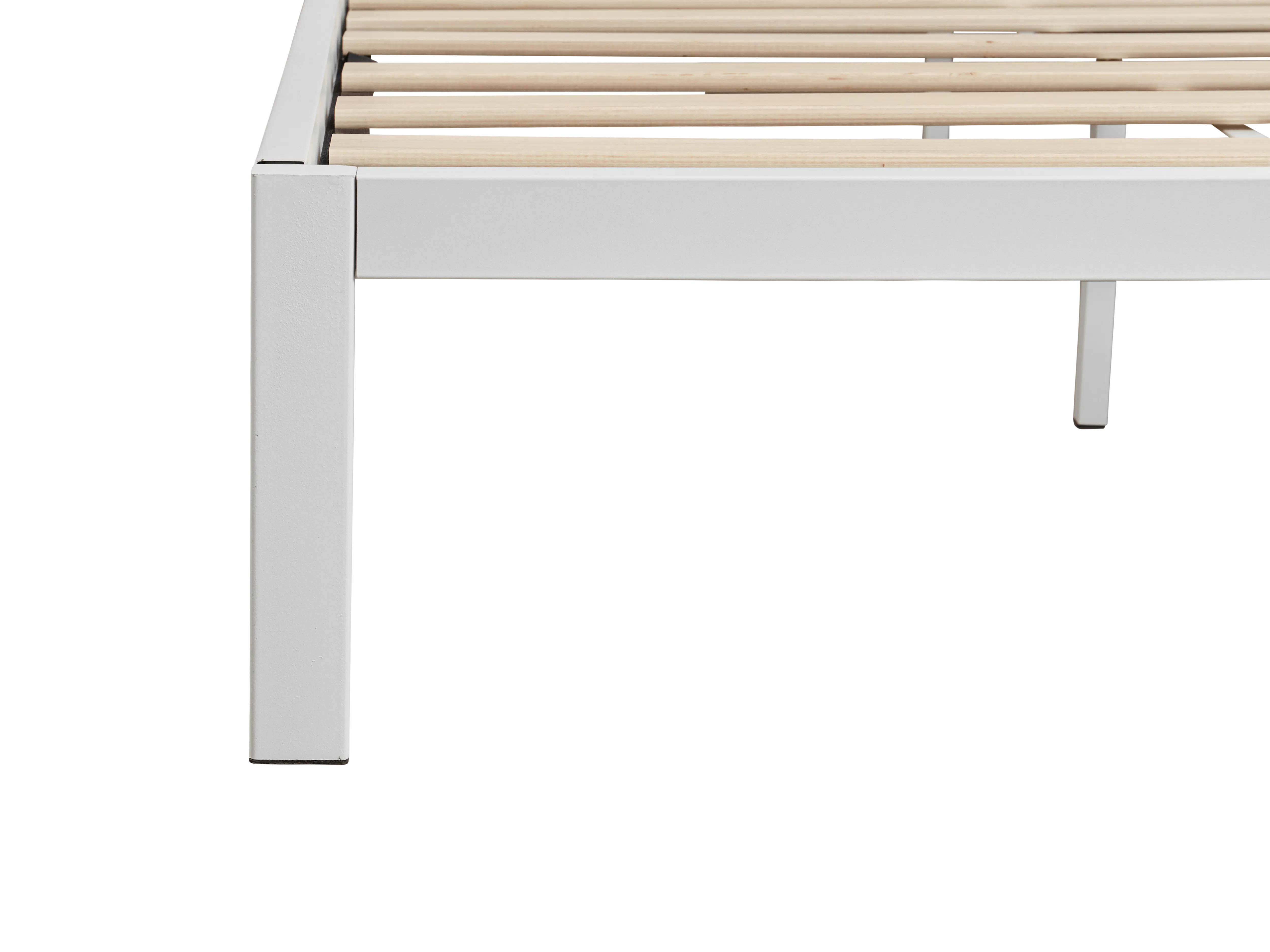 (As-is) Yves Super Single Metal Divan Bed - White - 2 - 14