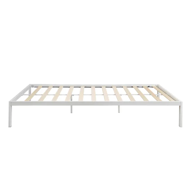 (As-is) Yves Super Single Metal Divan Bed - White - 11