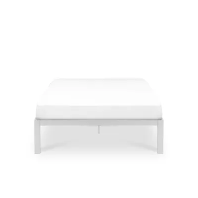Yves Super Single Metal Divan Bed - White
