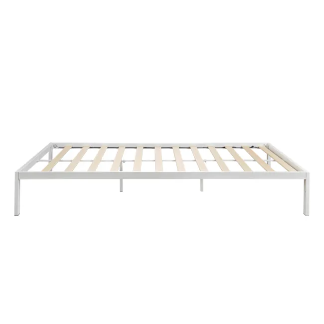 Yves Super Single Metal Divan Bed - White - 5 - Wooden frame, ladder, ladder rungs, ladder rail, ladder platform, ladder