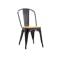 Bartel Chair with Wooden Seat - Black - 0